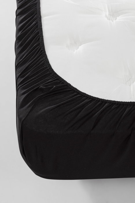 L'essentiel linge de maison Düzboya - Juego de sábanas individuales - Negro L'essentiel linge de maison Düzboya - Juego de sábanas individuales - Negro